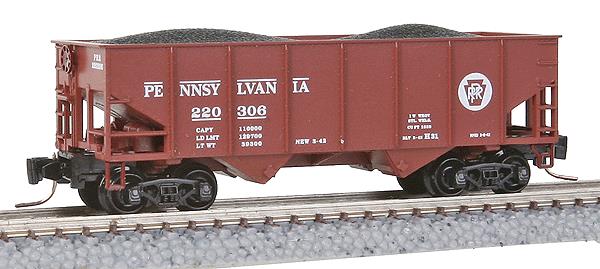 Micro-Trains 53400011 Z Pennsylvania 33' Twin Bay Rib Side Hopper #220306