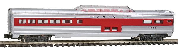Model Power 83052 ATSF Streamline Vista Dome Car