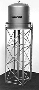 Plastruct 1016 HO 3”x 3” x 12” Utility Water Tower Kit