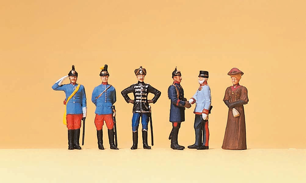 Preiser 12185 HO Past Kaisers Figures (Set of 6)