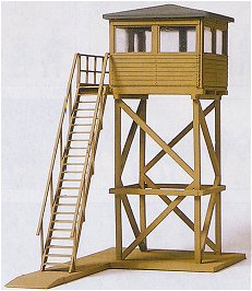 Preiser 18338 HO Military Guard Tower Plastic Model Kit