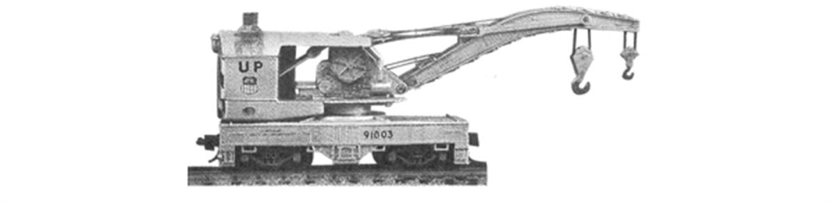 Tichy 2700 N Scale 120-Ton Brownhoist Railroad Wrecking Crane