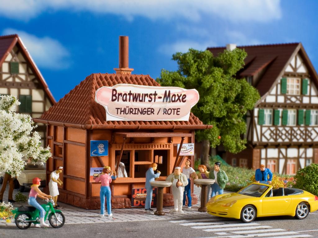 Vollmer 5140 Ho Scale Bratwurst/Hot Dog Henry Kiosk Kit