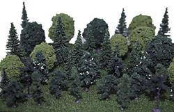 Heki 301 1.5-3.5" Assorted Trees (Pack of 40)