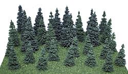 Heki 306 Mini-Forest Small Pine Trees 2"-3.5" (Set of 30)
