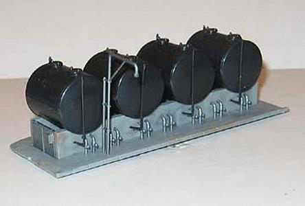 NJ International 6219 N Scale Heating Oil Storage Tanks Plastic Kit