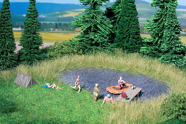 Noch 07442 HO Bathing Lake Meadow Grass Tufts (Pack of 10)
