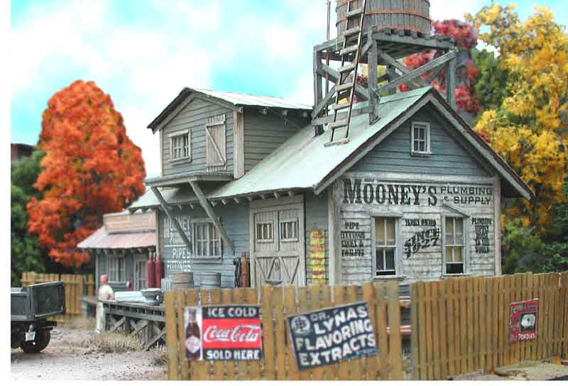 Bar Mills 0821 N Scale Mooney's Plumbing Emporium Kit