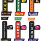 Miller Engineering 66822 Animated Sign Kit Downtown Series #1 - Right - Medium