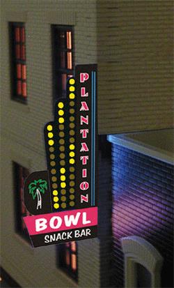Miller Engineering 67822-R Animated Sign Kit Downtown Series #2 Right Medium