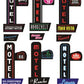 Miller Engineering 68822 N/HO Medium RH Neon-Like Vertical Hotel/Motel Sign