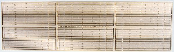 Blair Line 118 HO Two-Lane Laser-Cut Wood Grade Crossing Kit (Pack of 12)