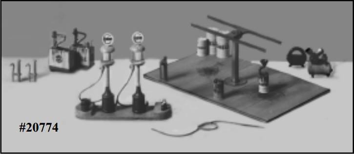 B.T.S. 20774 HO Gas Station Detail Set