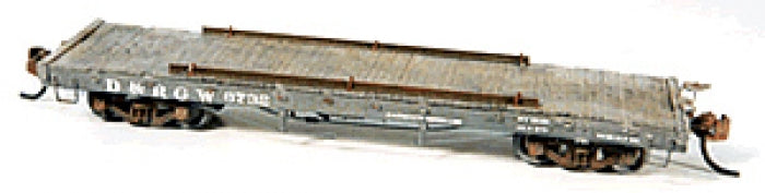 Durango Press 116 HOn3 Scale D&RGW Idler Flat Car Plastic and Metal Kit