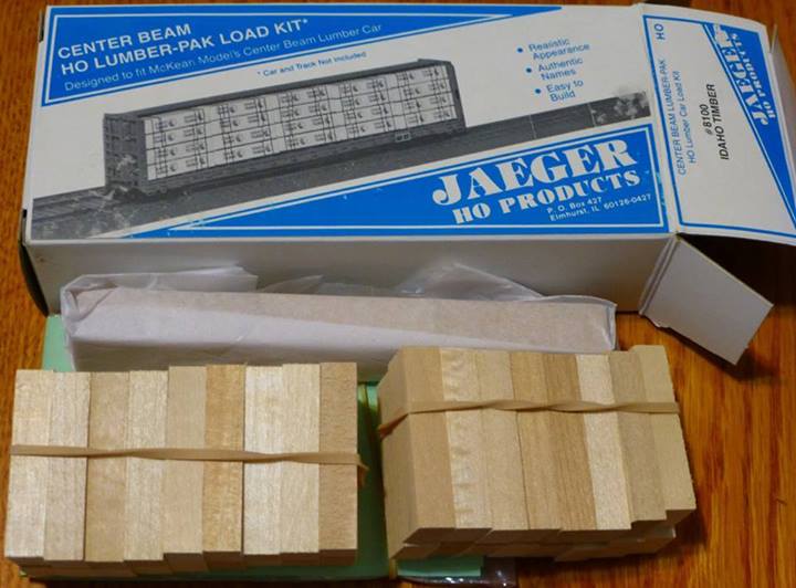 Jaeger HO Products 8100 HO Idaho Timber Center Beam Lumber-Pak Kit
