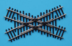 Shinohara Track 131 HO Code 100 Nickel Silver 45° Crossing Turnout Switch Track