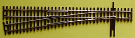 Shinohara Track 403 HOn3 #6 Nickel Silver Code 70 Left Hand Switch Turnout