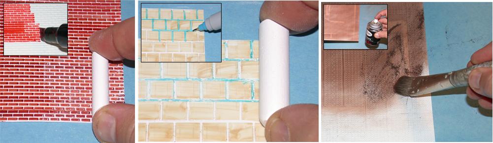 The N Scale Architect 50056 O 10" x 14" Textured Block Styrene Sheets