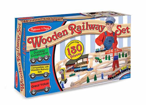 Melissa & Doug 701 Wooden Railway Set