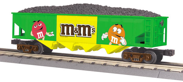 MTH 30-75422 O M&Ms 4-Bay Hopper Car