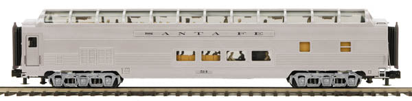 MTH 20-67199 O Gauge Santa Fe 70' Vista Dome Passenger Car