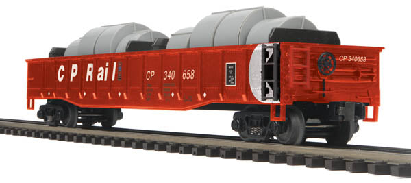 MTH 20-98925 O Gauge CP Rail Gondola Car #340658 w/ Coil Steel Load