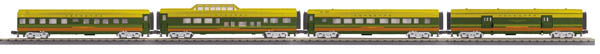 MTH 30-67675 O Seaboard 60' Streamline Passenger Car Set (Set of 4)