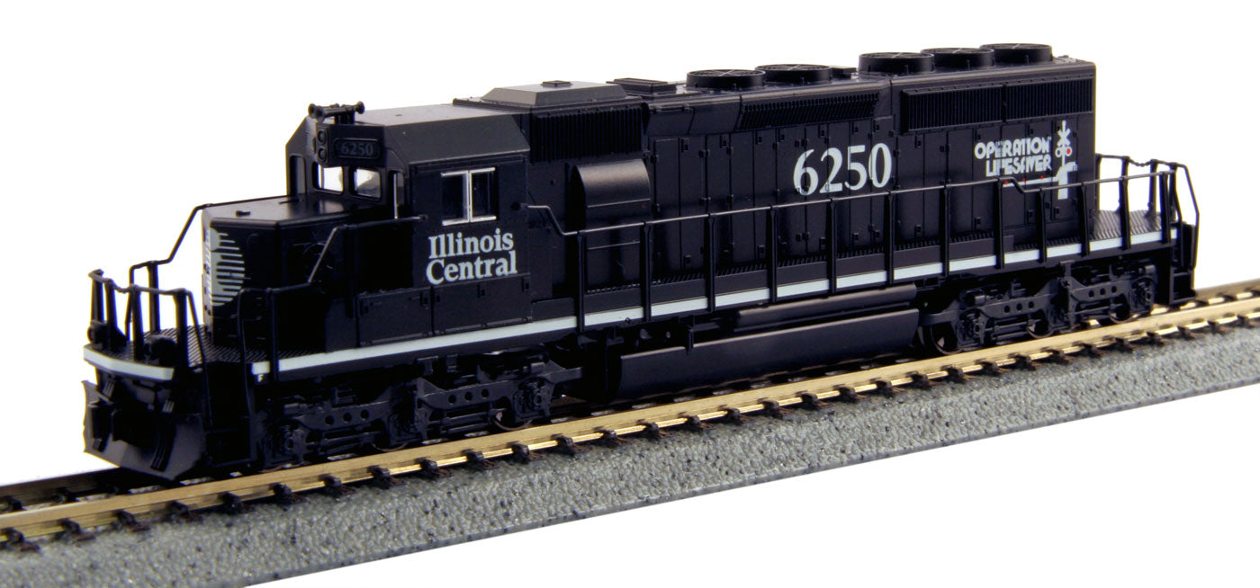 Kato 176-4958 N Scale Illinois Central SD40-2 Diesel Locomotive #6250