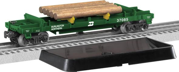 Lionel 6-37085 O Burlington Northern Log Dump Car