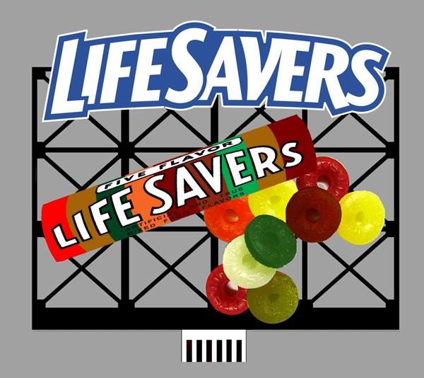 Miller Engineering 880851 HO/O Life Savers Animated Neon Billboard