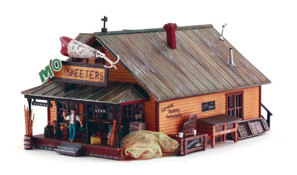 Woodland Scenics BR5047 HO Built-&-Ready Mo Skeeters Bait& Tackle Building