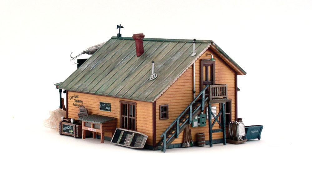 Woodland Scenics BR5047 HO Built-&-Ready Mo Skeeters Bait& Tackle Building