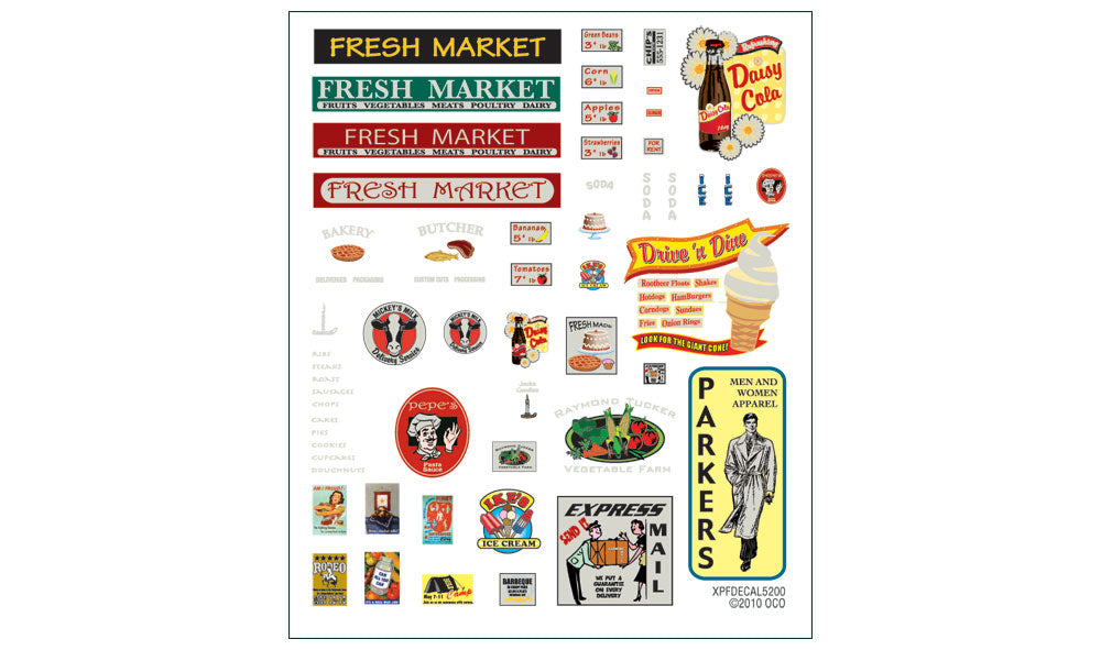 Woodland Scenics PF5200 N Fresh Market Building Kit