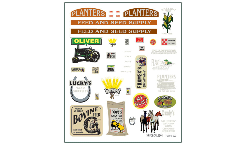 Woodland Scenics PF5201 N Planters Feed and Seed Supply Building Kit