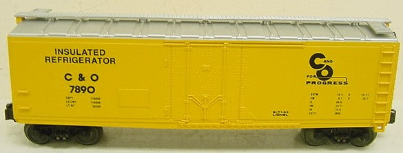 Lionel 6-17303 O Gauge Chesapeake and Ohio Reefer Car