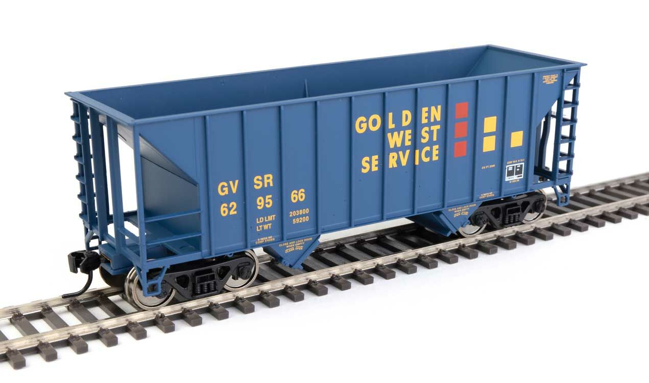 Walthers 910-56604 HO Golden West 34' 100-Ton 2-Bay Hopper Ready to Run #629566