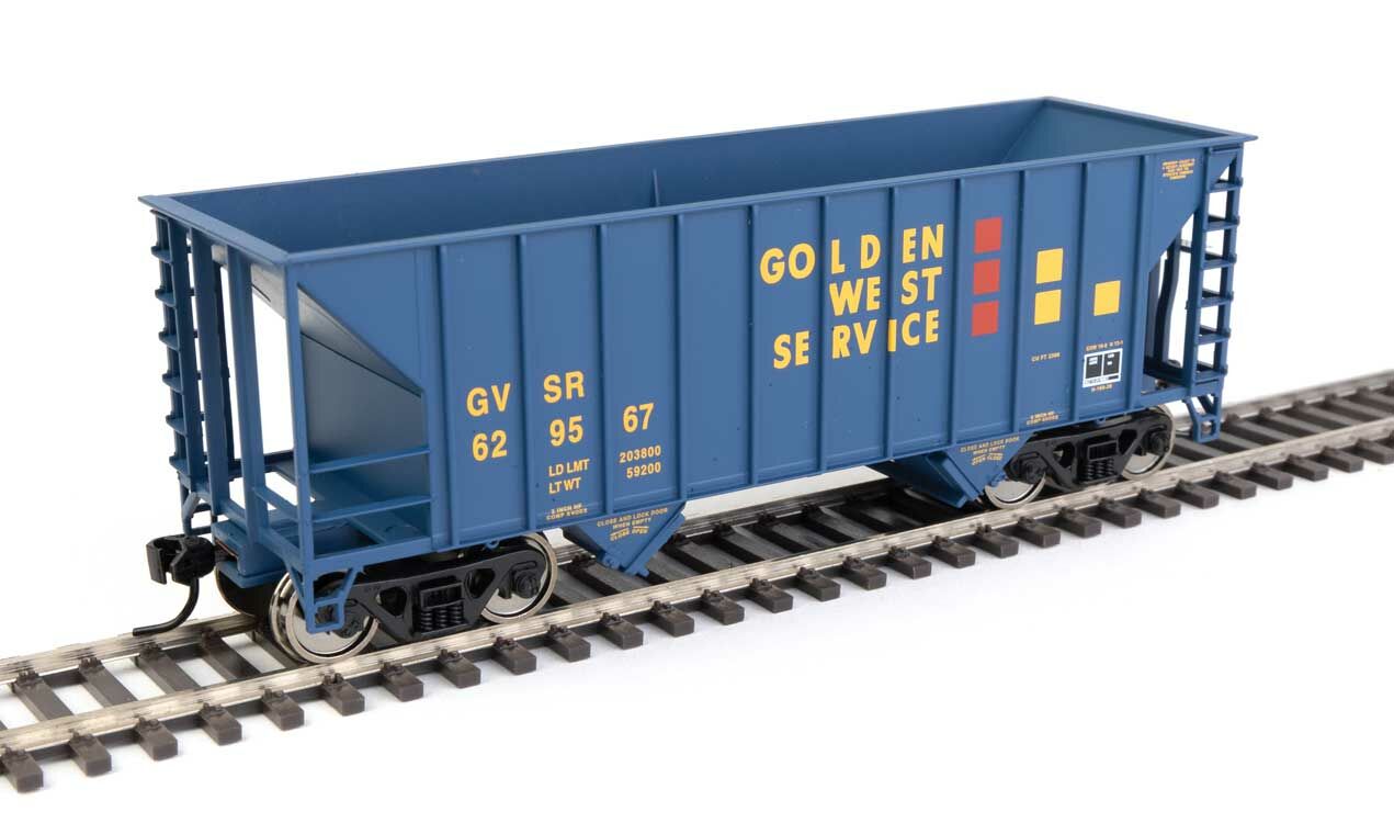 Walthers 910-56605 HO Golden West 34' 100-Ton 2-Bay Hopper Ready to Run #629567