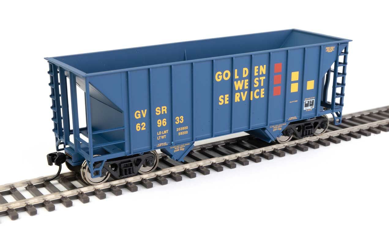 Walthers 910-56607 HO Golden West 34' 100-Ton 2-Bay Hopper Ready to Run #629633