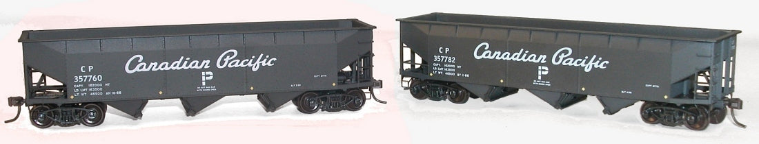 Accurail 1208 HO Canadian Pacific 70-Ton AAR Triple Hopper Car Kits (2)