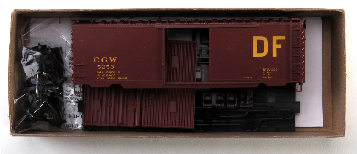 Accurail 3448 HO KIT 40' PS-1 Boxcar, CGW