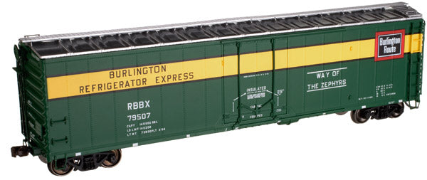Atlas 20001364 HO Burlington Route/RBBX 50' Plug Door Boxcar #79507