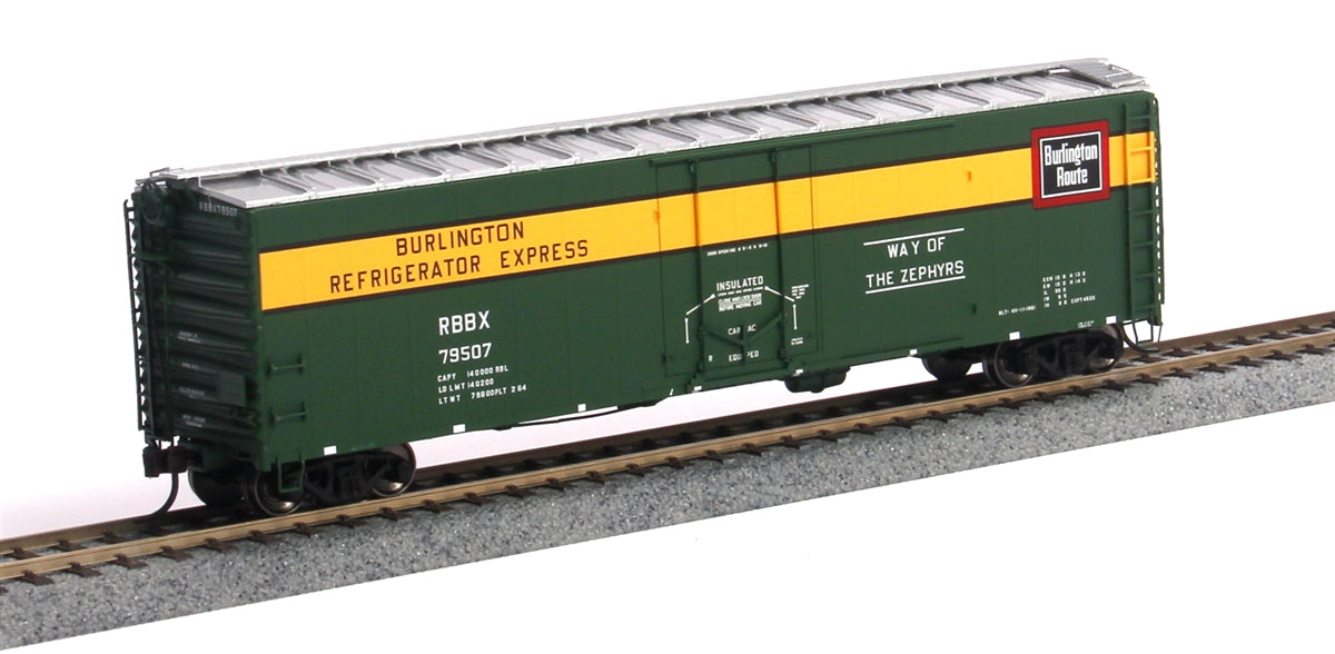 Atlas 20001364 HO Burlington Route/RBBX 50' Plug Door Boxcar #79507