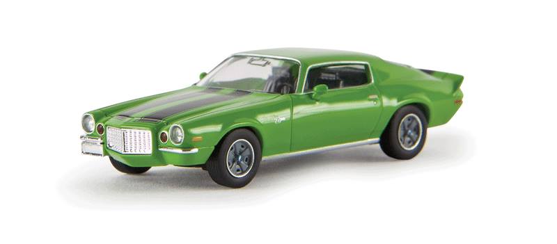 Brekina Automodelle 19903 1:87 Green w/Black Stripes Chevrolet Camaro Z 28