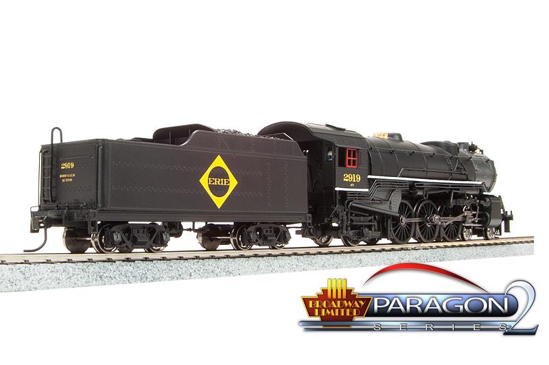 Broadway Limited 1141 HO Erie USRA Heavy Pacific 4-6-2 Paragon2™ #2919 W/ DCC