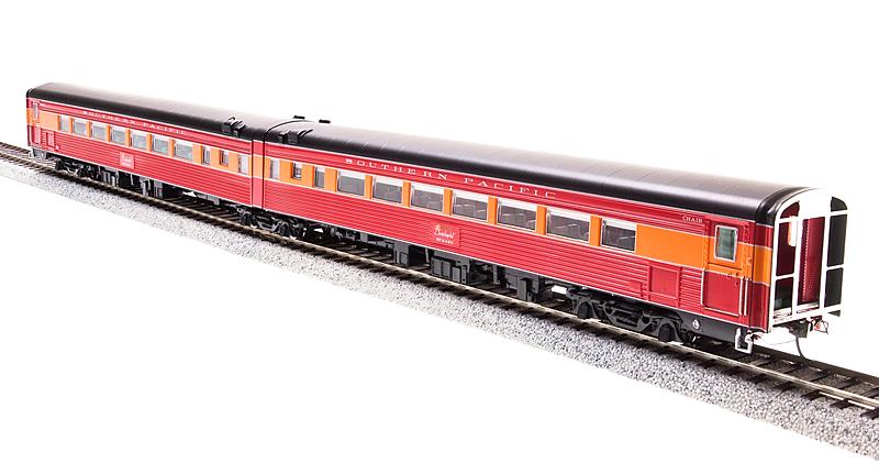 Broadway Limited 1572 HO SP Coast Daylight Chair 2-Car Set # W2474/M2473