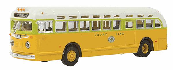 Classic Metal Works 32302 HO Mini Metals NCL/Shore Line GMC TDH-3610 Transit Bus