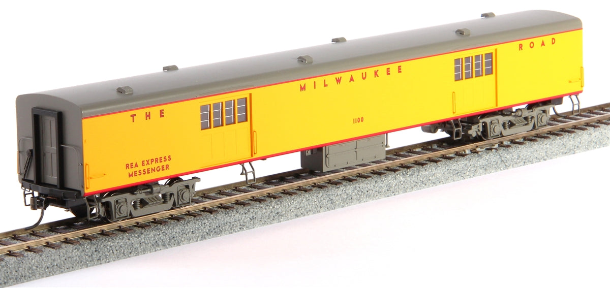 Fox Valley Models 10086 HO 1935 Express Car, MILW/UP Yellow & Gray #1122