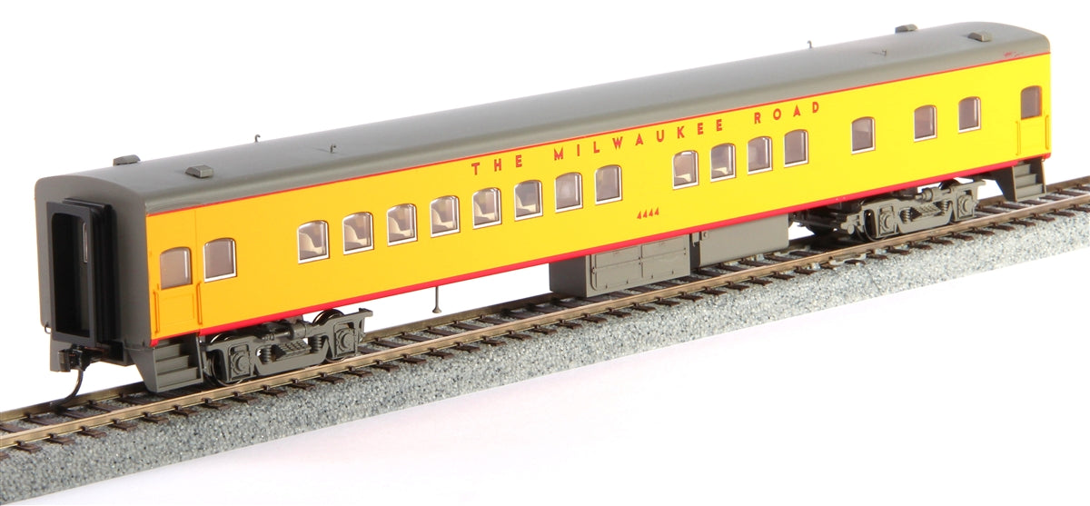 Fox Valley Models 10103 HO MILW 1935 Bunk Coach Yellow & Gray #4444