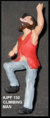 Just Plain Folk G Scale Man Climbig Ladder