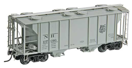 Kadee 8650 HO Scale New Haven PS-2 2-Bay Covered Hopper #117016